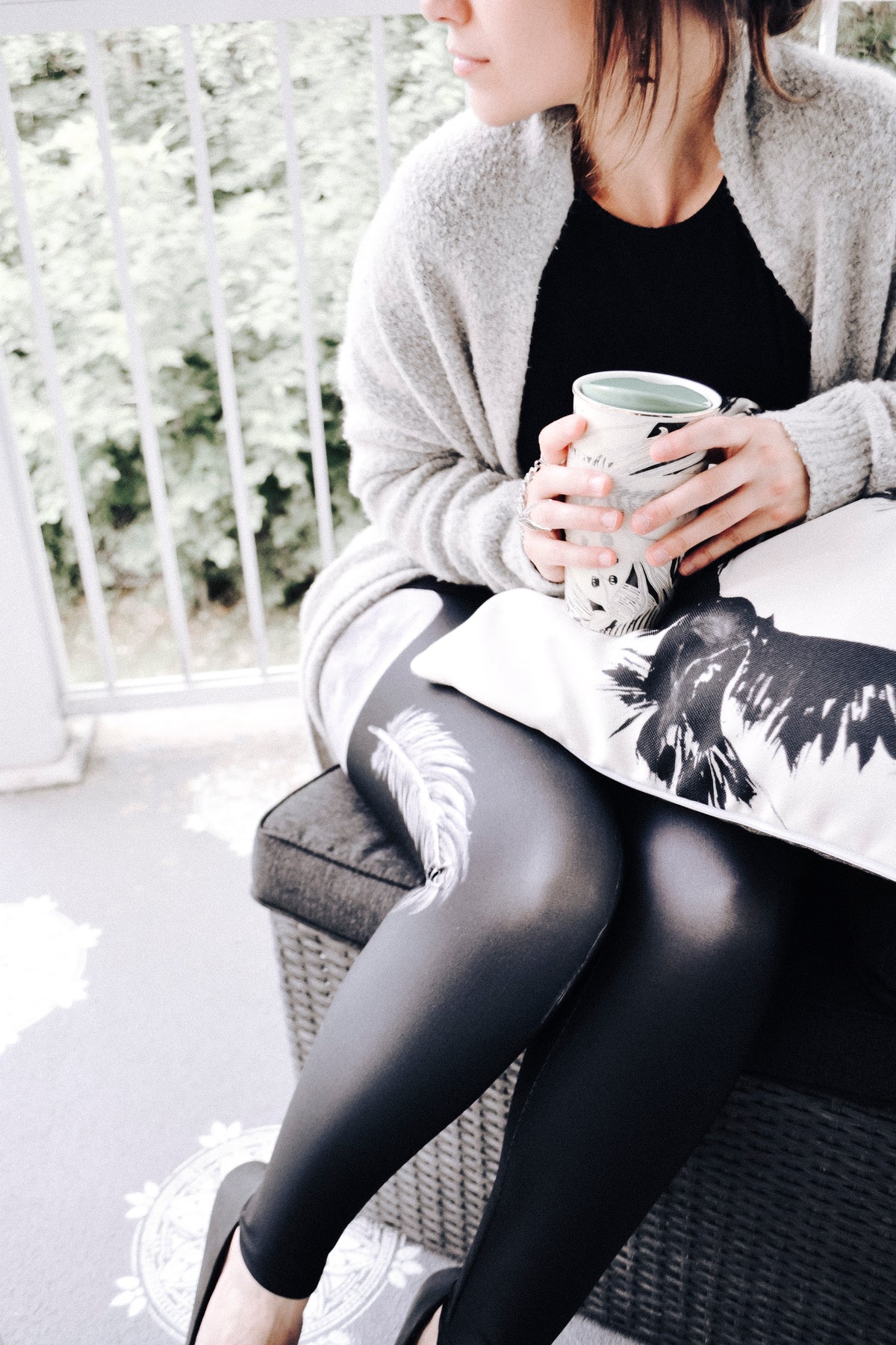 Silver Sage High Waist Leggings