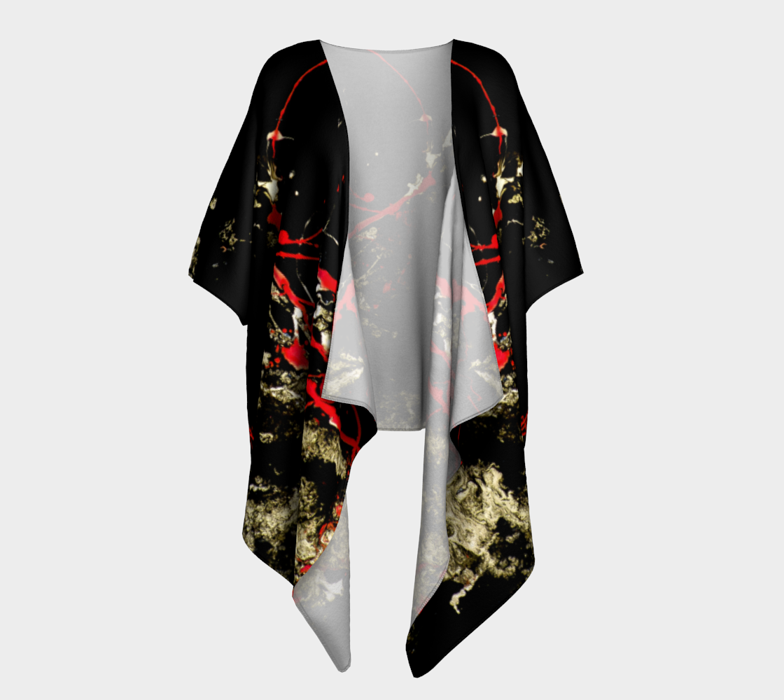 Draped Cover Up Without Fringe