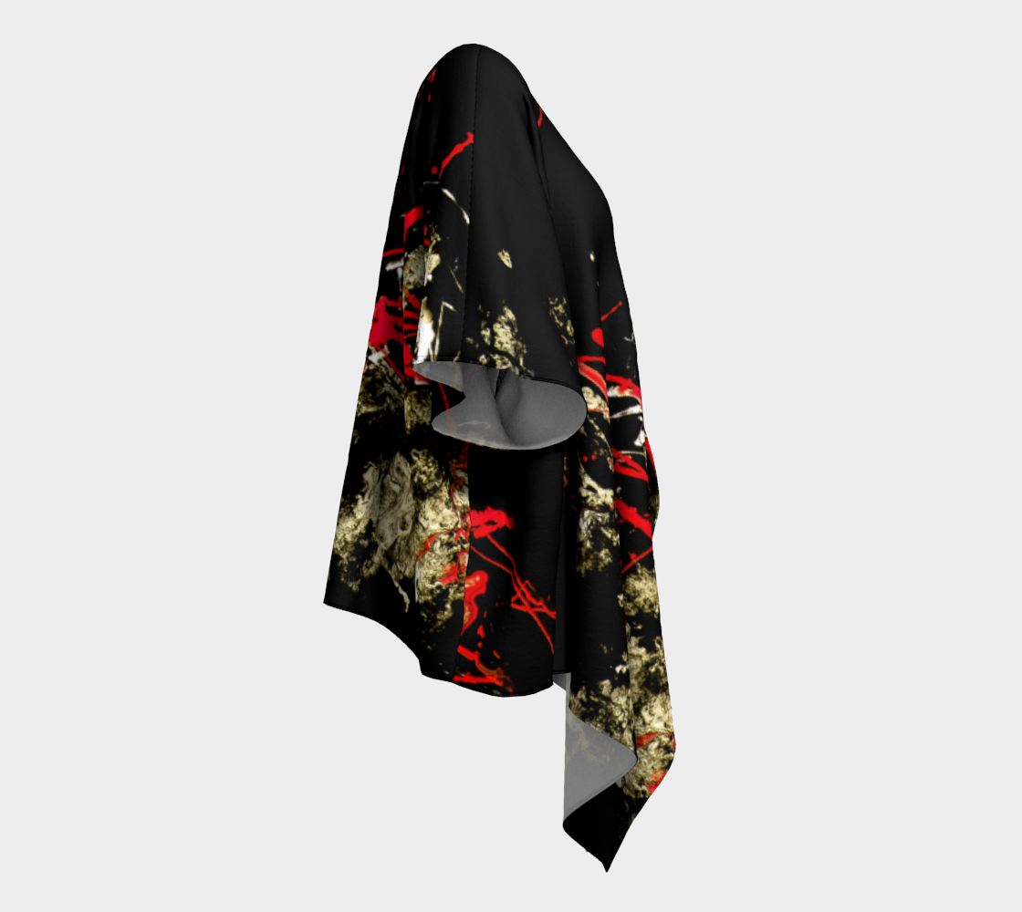 Draped Cover Up Without Fringe