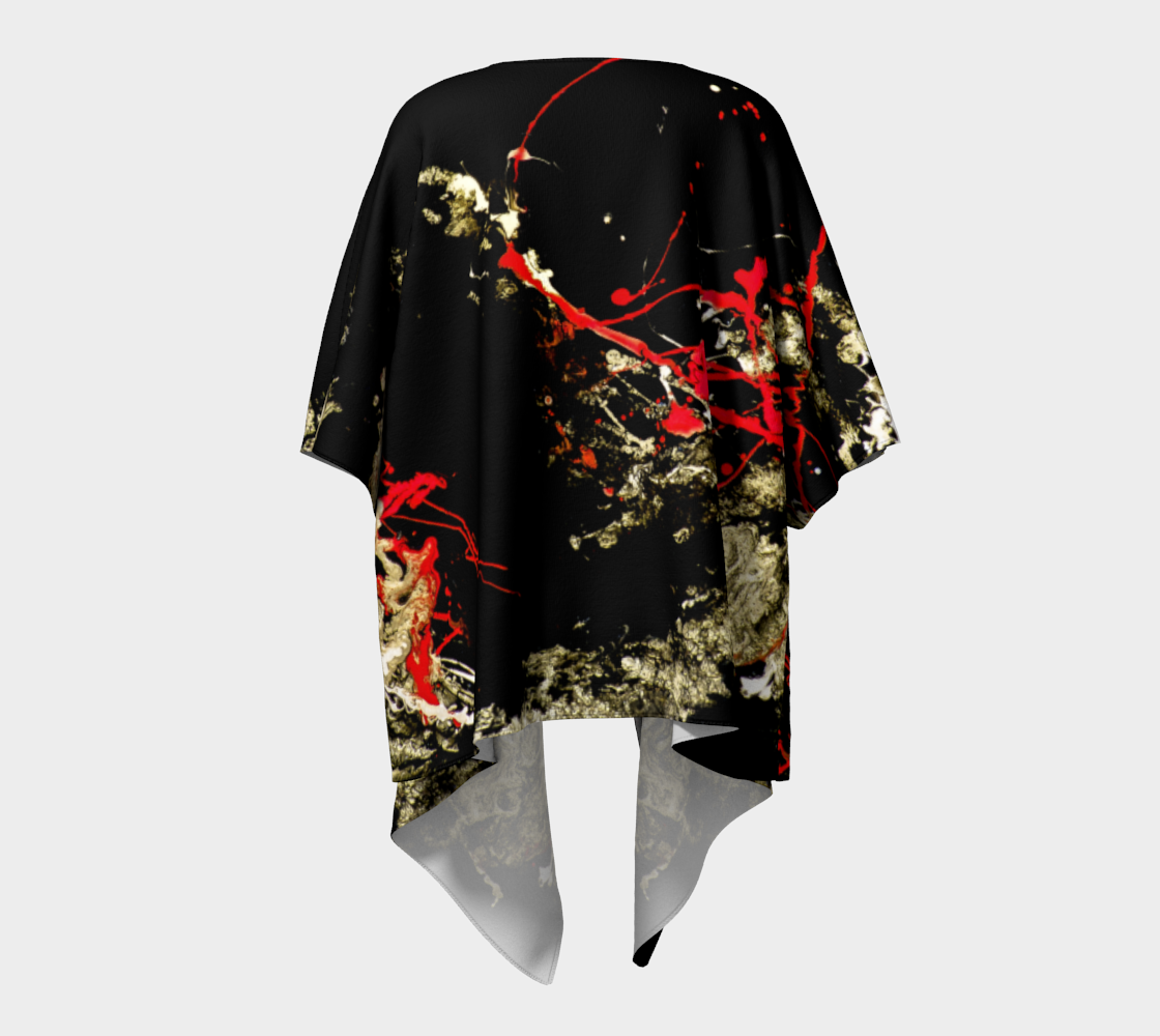 Draped Cover Up With Fringe