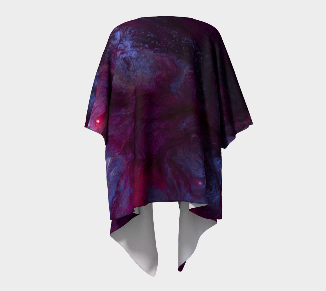 Draped Cover Up With Fringe