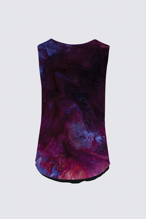 Reversible Sleeveless V-Neck Top