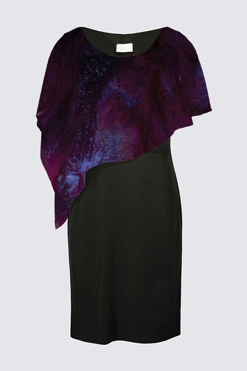 Sleeveless Cape Dress