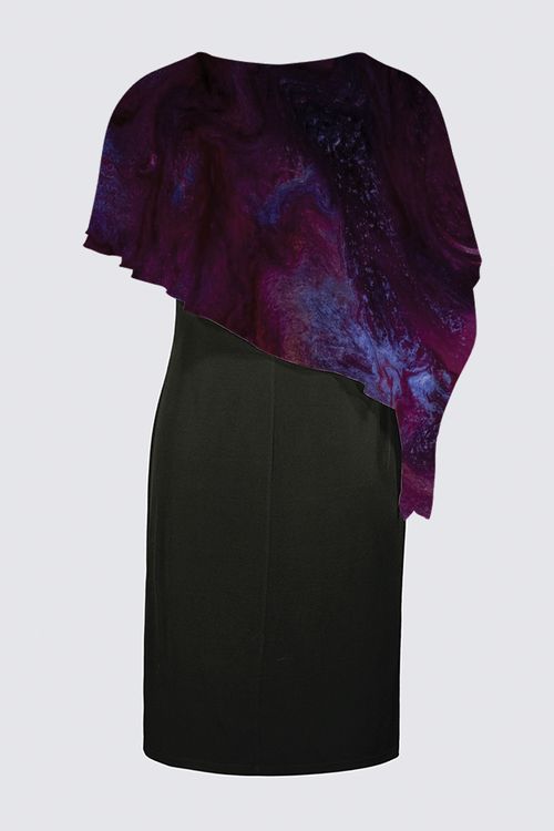 Sleeveless Cape Dress