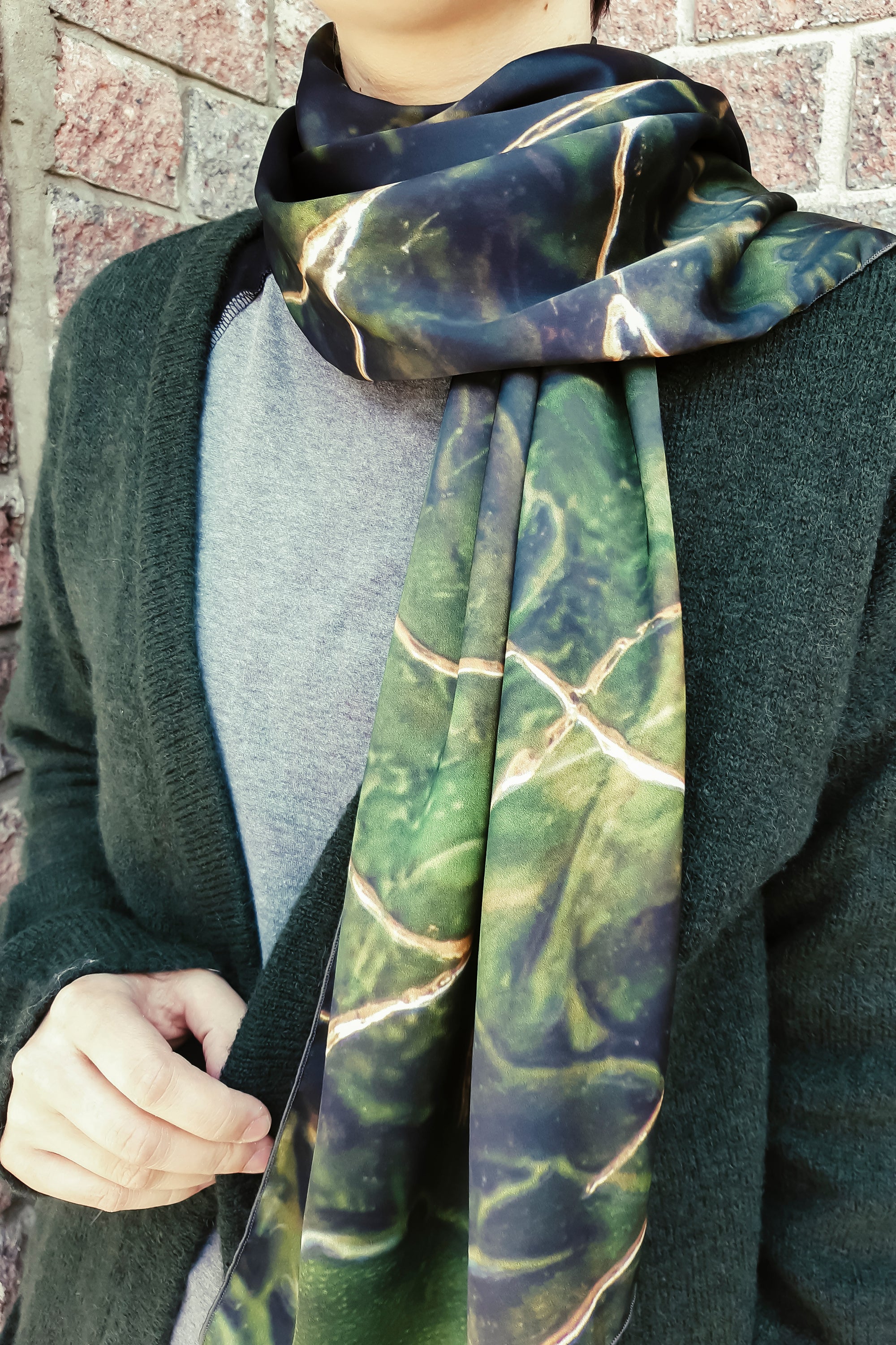 Silk Long Scarf