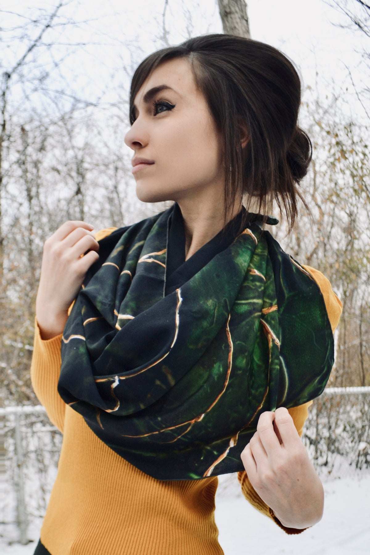 Silk Long Scarf