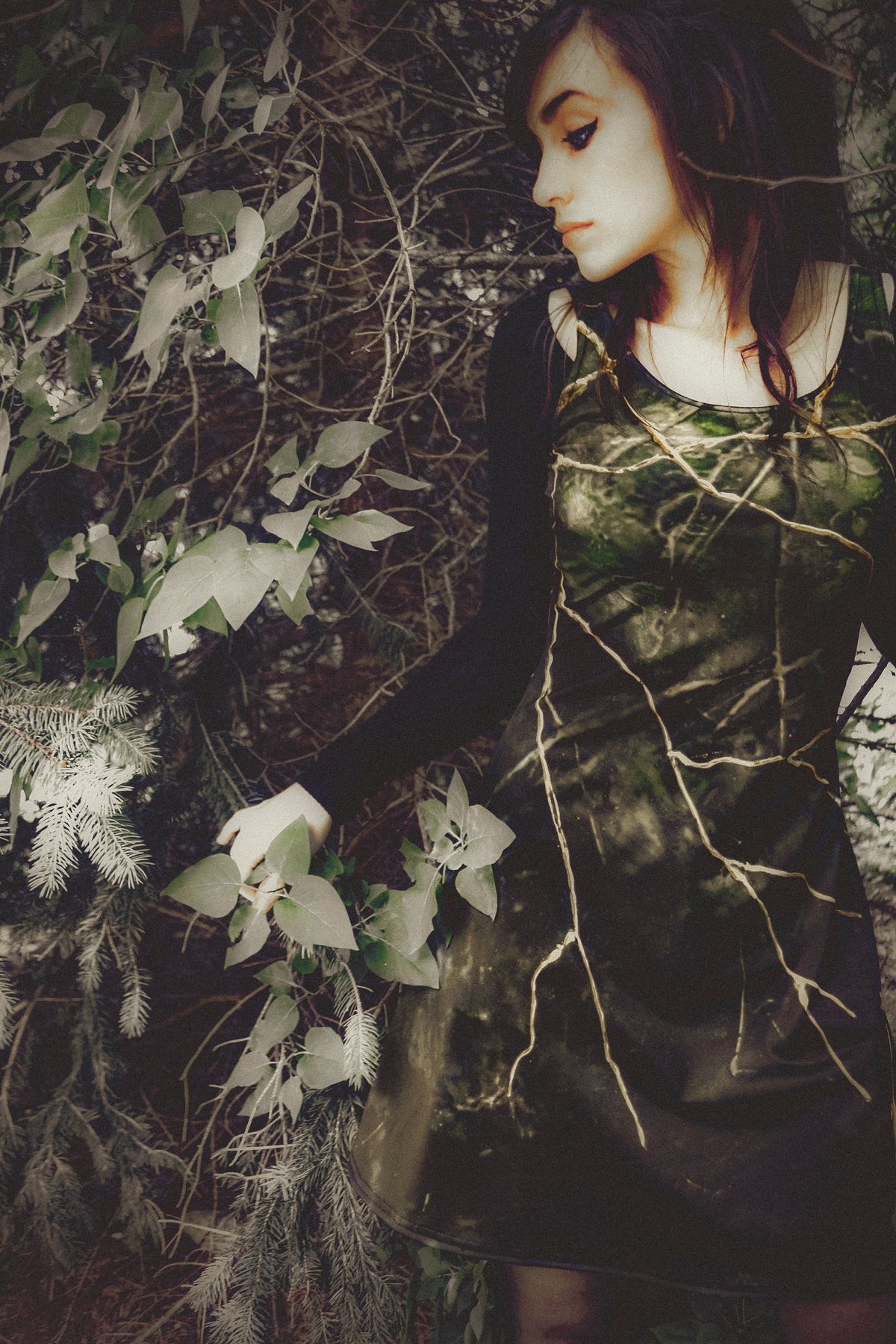 Emerald Woods Flare Dress