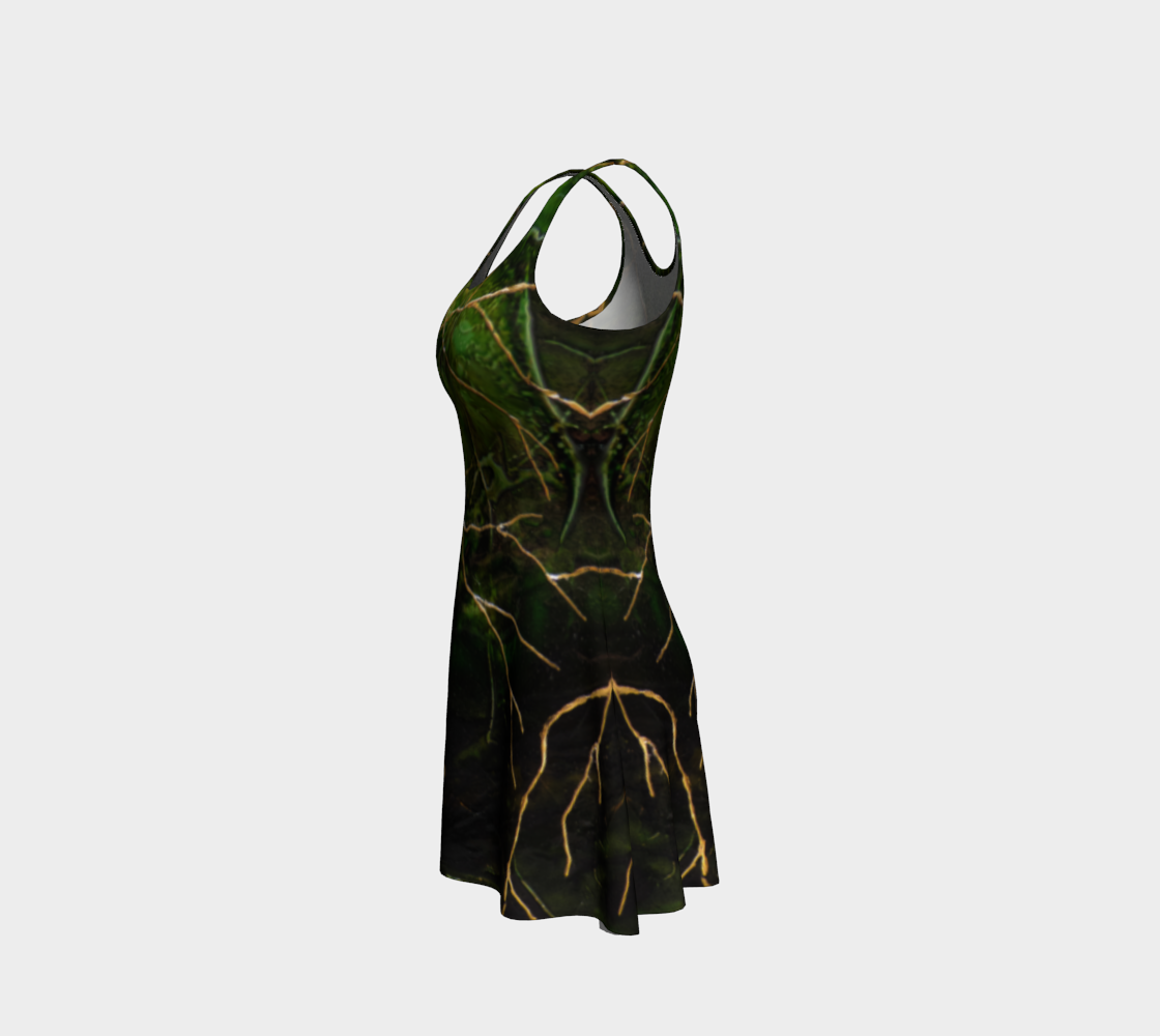 Emerald Woods Flare Dress