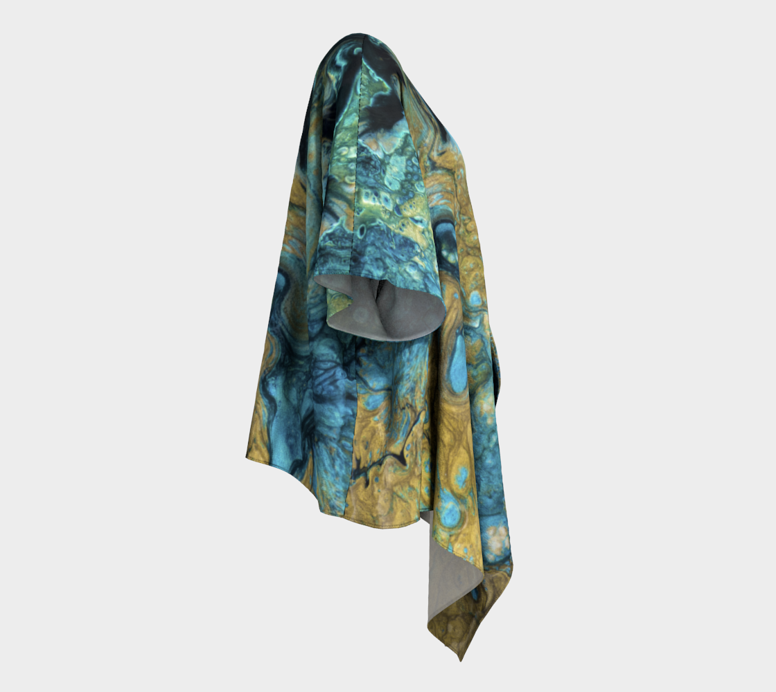 Draped Cover Up Without Fringe