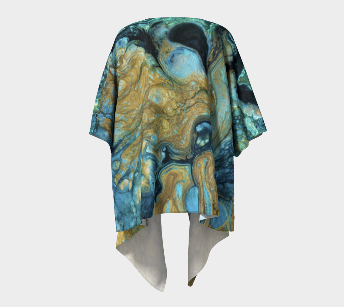 Draped Cover Up Without Fringe