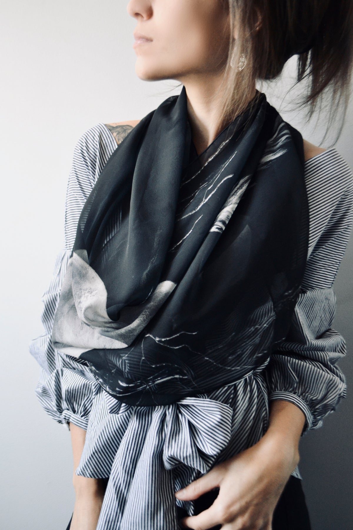 Silver Sage Long Scarf