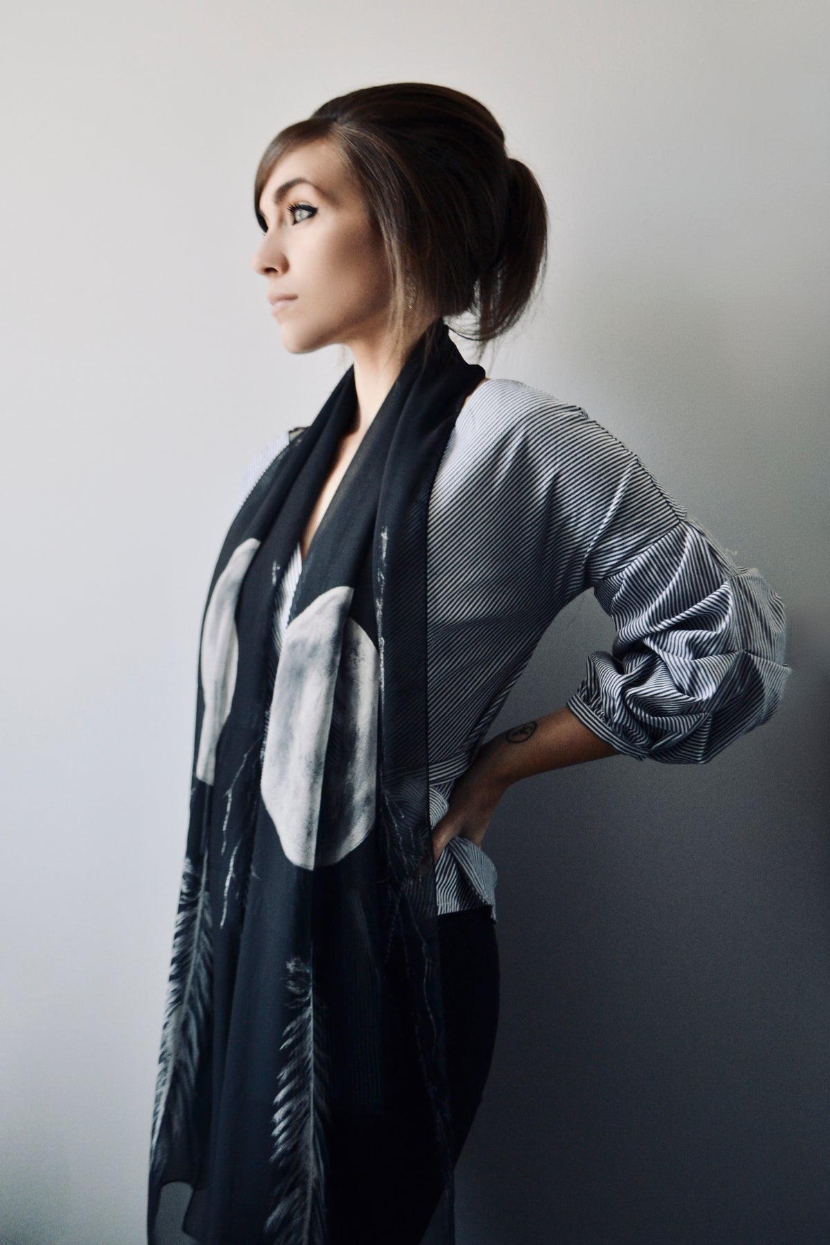 Silver Sage Long Scarf