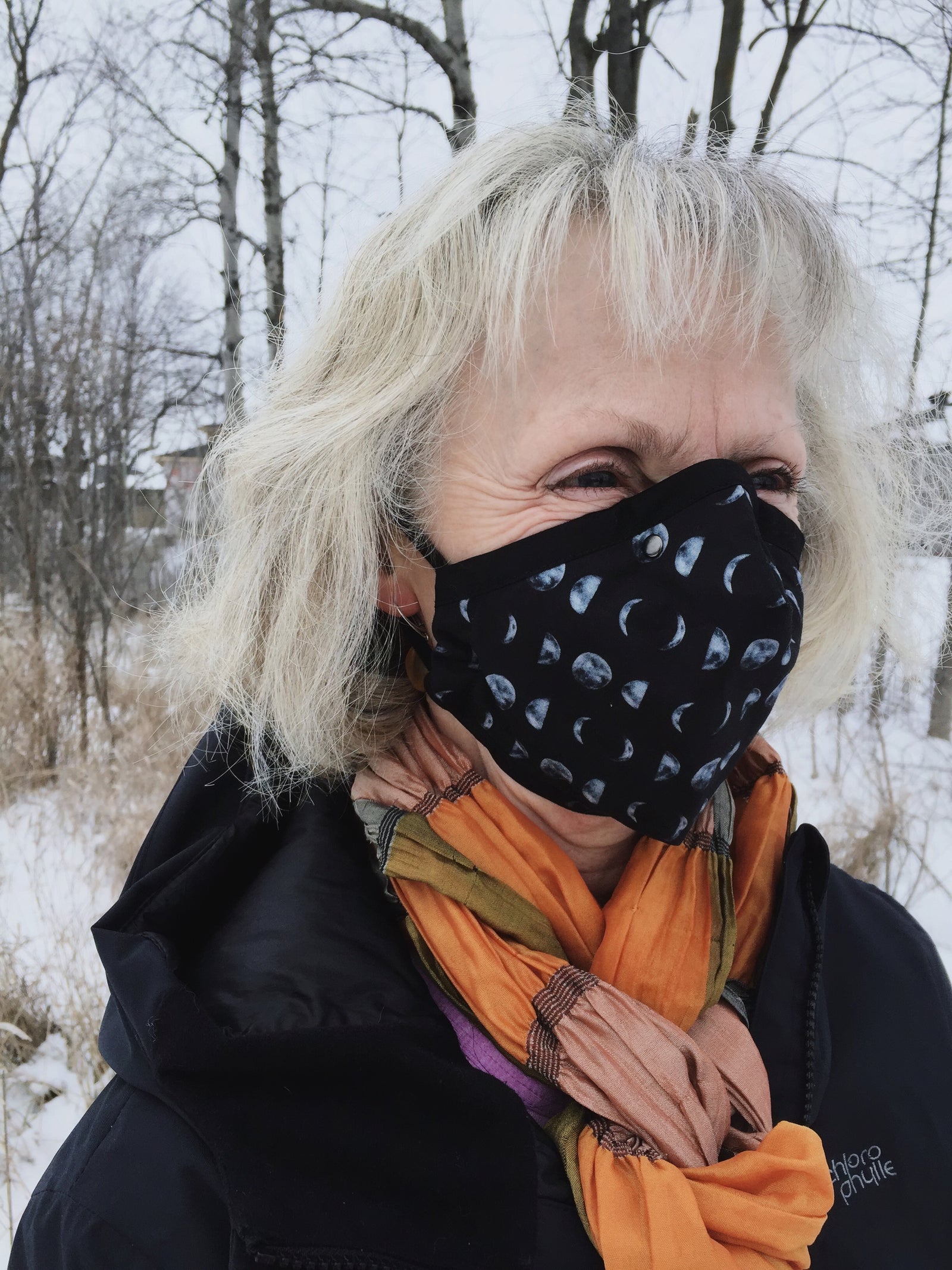 Moon Phases Pattern Mask