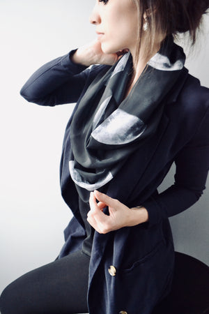 Moon Phases Long Scarf