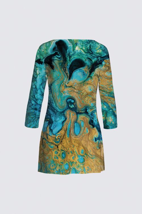 Boat Neck Long Sleeve Tunic