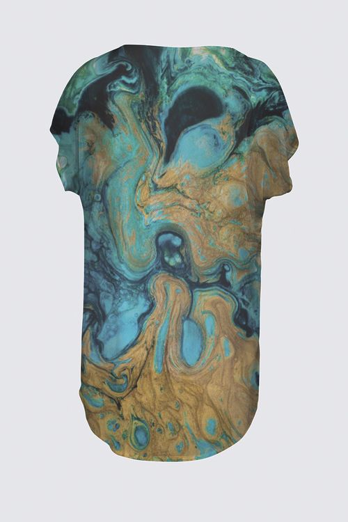 Short Sleeve V-Neck Chiffon Top