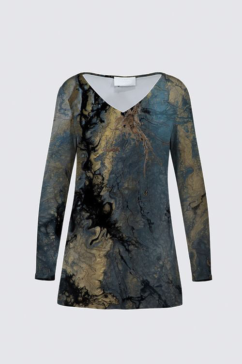 V-Neck Long Sleeve Tunic