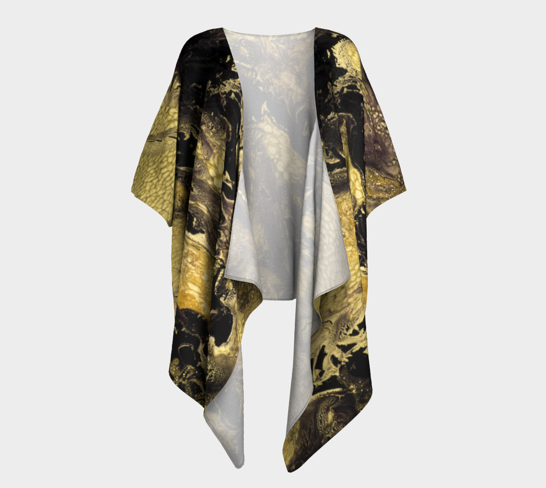 Draped Cover Up With Fringe