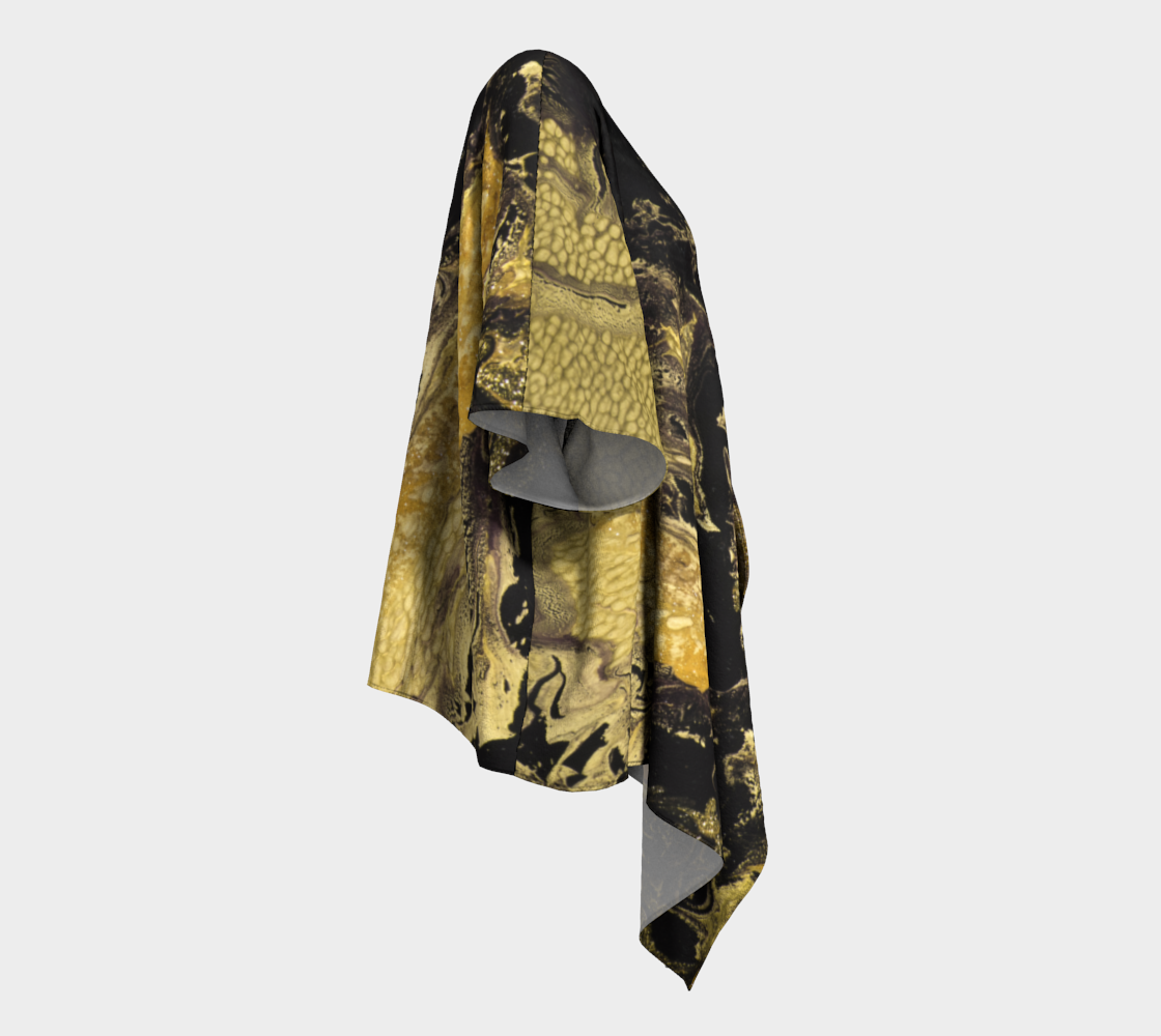 Draped Cover Up With Fringe