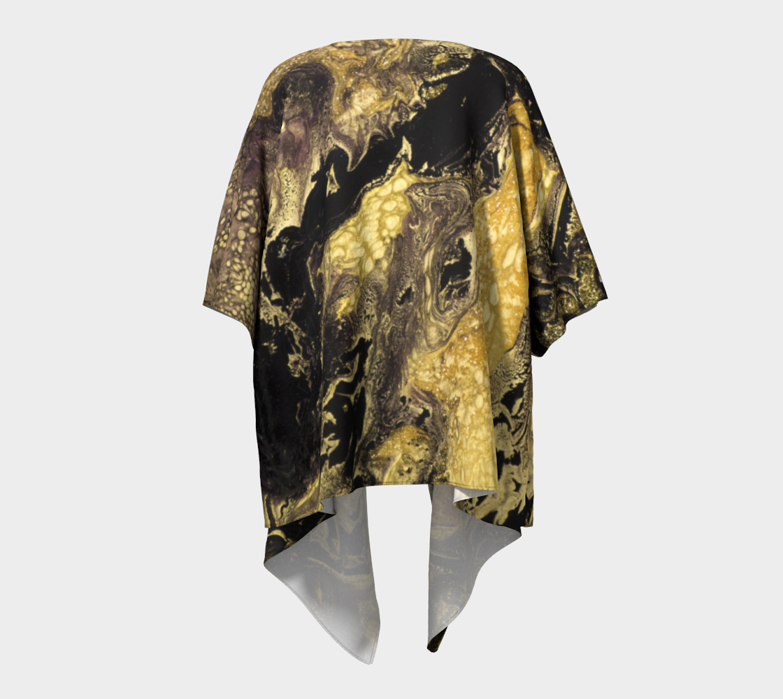 Draped Cover Up With Fringe