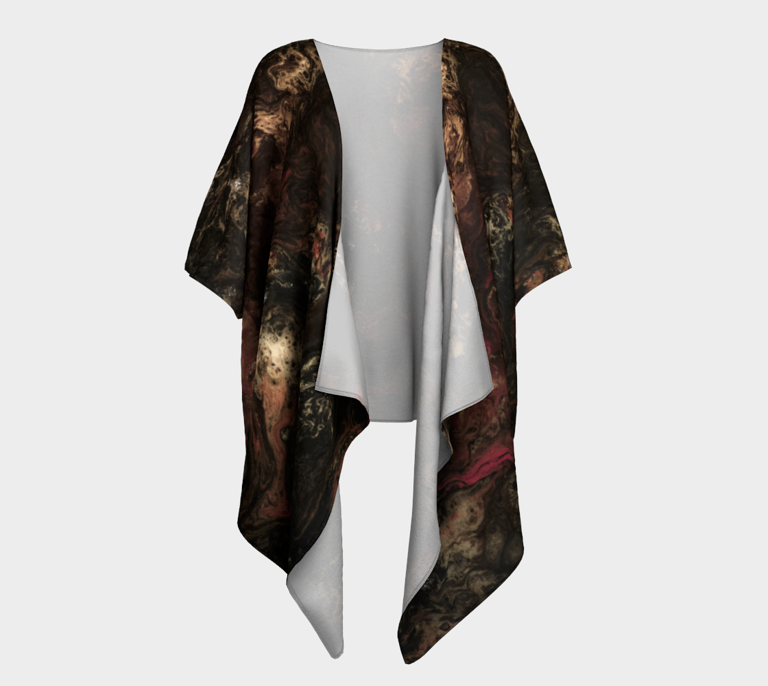 Draped Cover Up Without Fringe