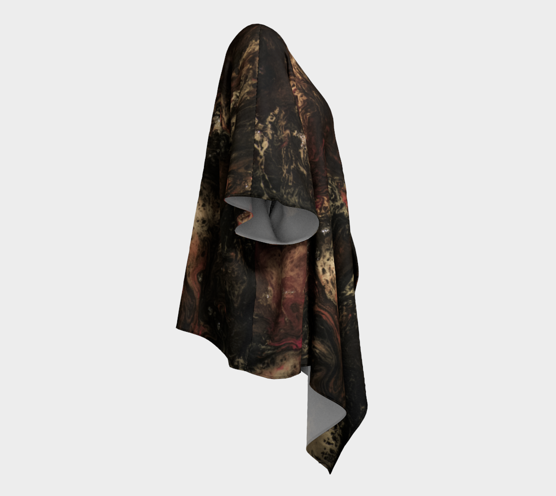 Draped Cover Up Without Fringe