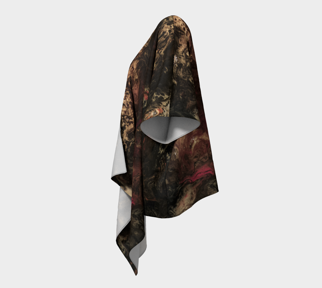 Draped Cover Up Without Fringe