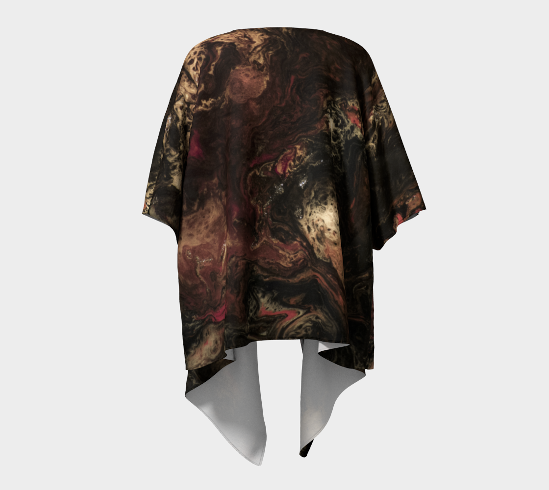 Draped Cover Up With Fringe