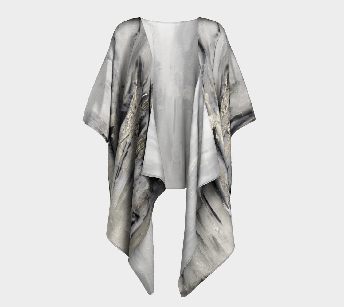 Draped Cover Up Without Fringe