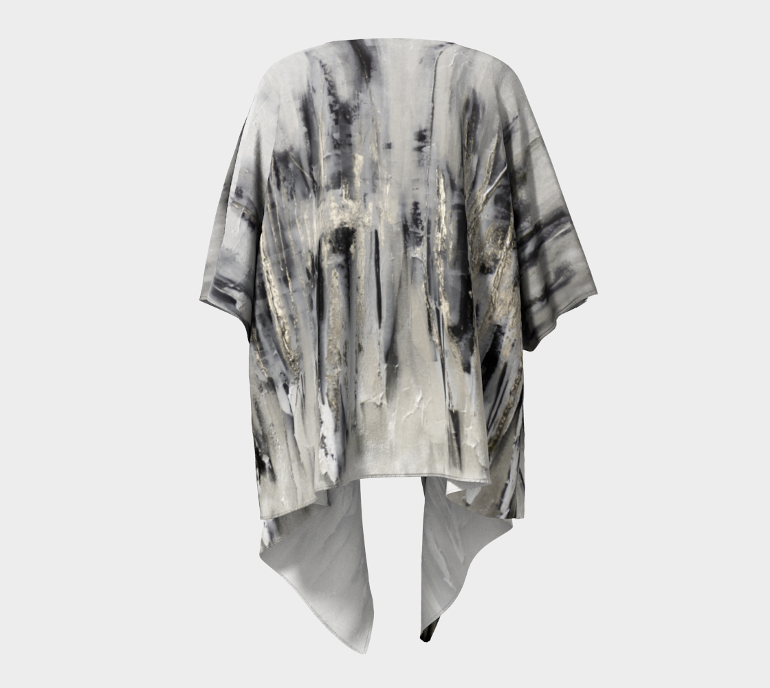 Draped Cover Up With Fringe