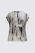Drape Neck Cap Sleeve Tee