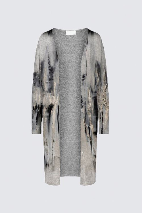 Brushed Knit Duster Cardigan With Pockets