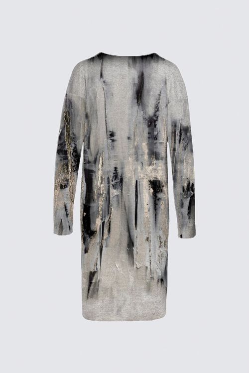 Brushed Knit Duster Cardigan With Pockets