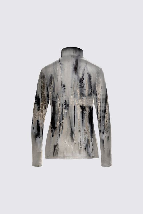 Scuba Knit Full Zip Long Sleeve Active Top