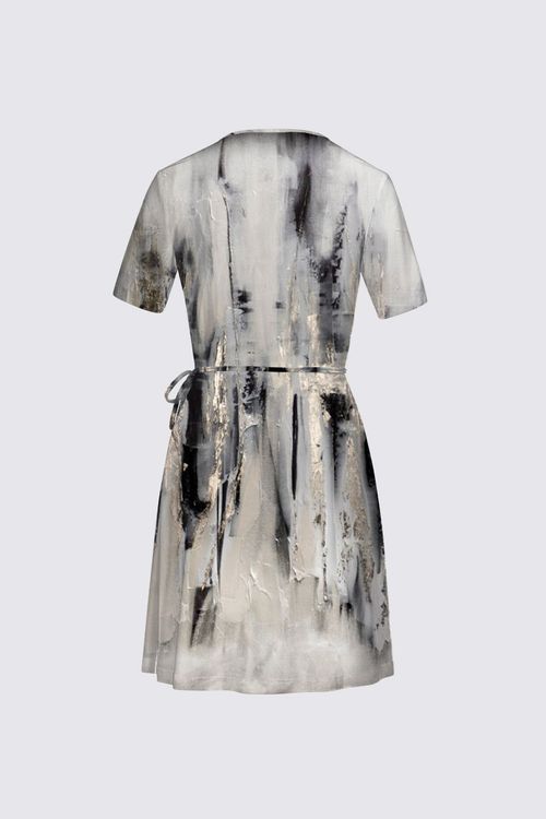 Short Sleeve Wrap Dress