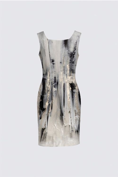 Sleeveless Square Neckline Dress