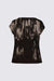 Drape Neck Cap Sleeve Tee
