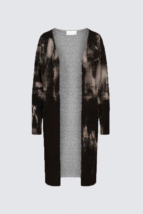 Brushed Knit Duster Cardigan With Pockets