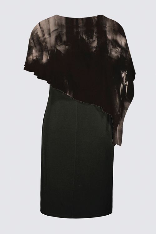 Sleeveless Cape Dress