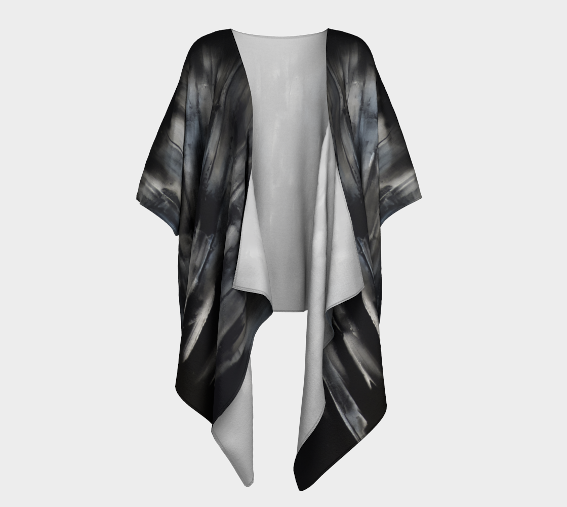 Draped Cover Up With Fringe