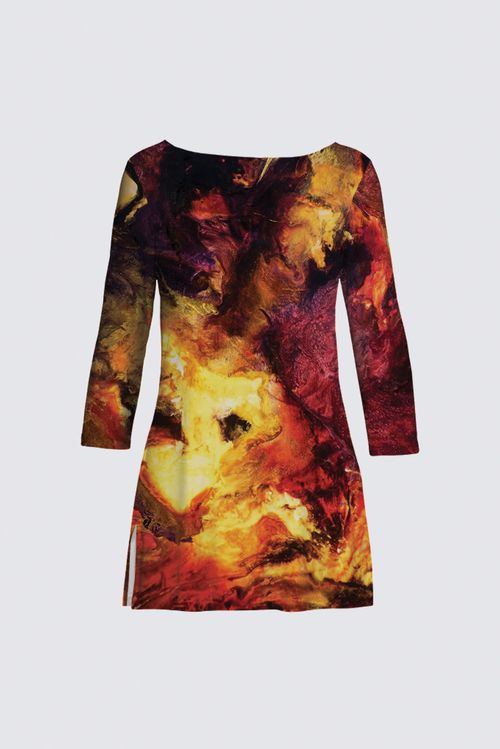 Boat Neck Long Sleeve Tunic