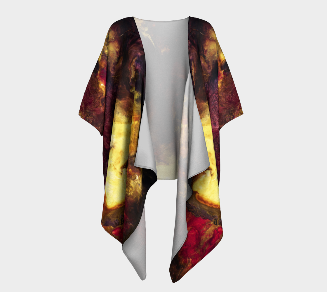 Draped Cover Up Without Fringe