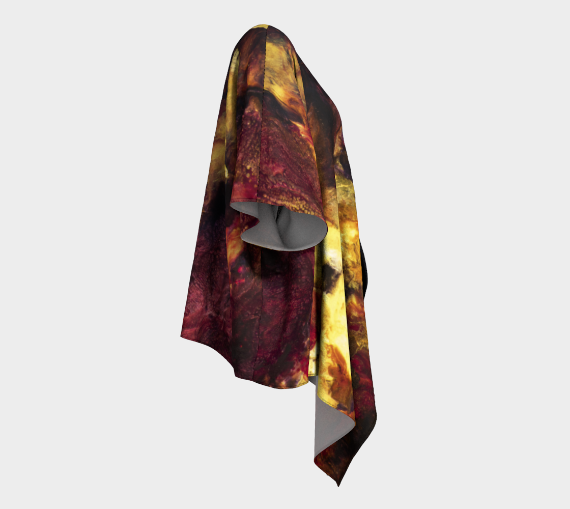Draped Cover Up Without Fringe