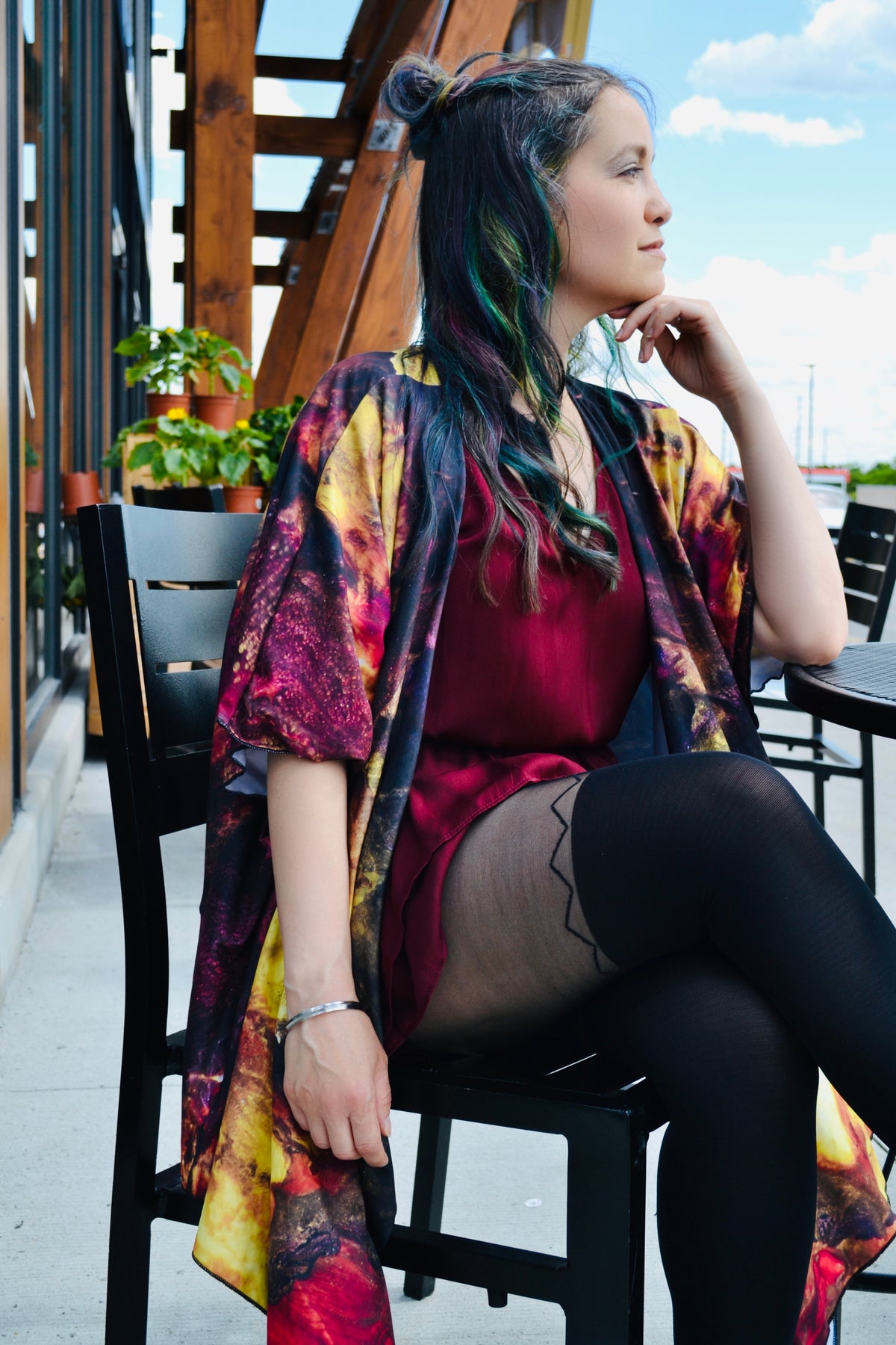 Draped Cover Up Without Fringe