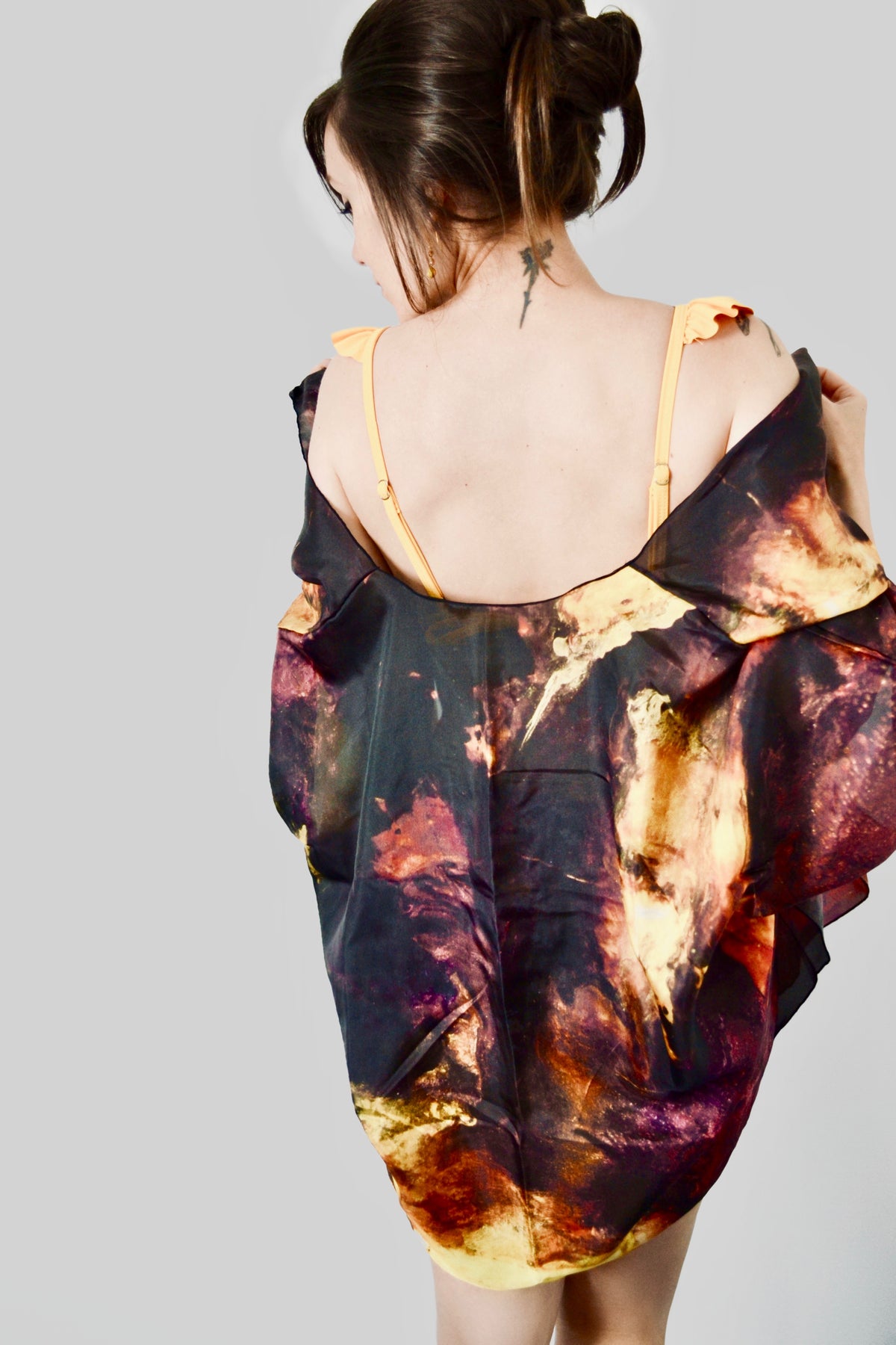 Draped Cover Up Without Fringe