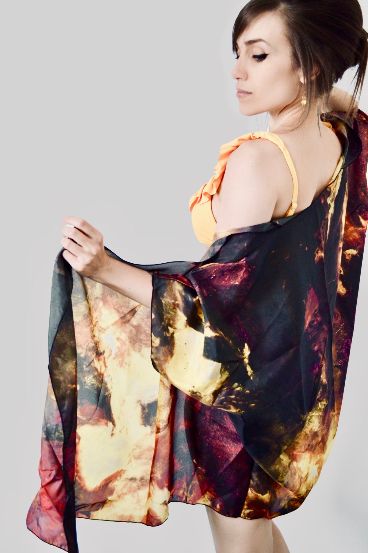 Draped Cover Up Without Fringe