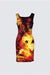 Sleeveless Square Neckline Dress
