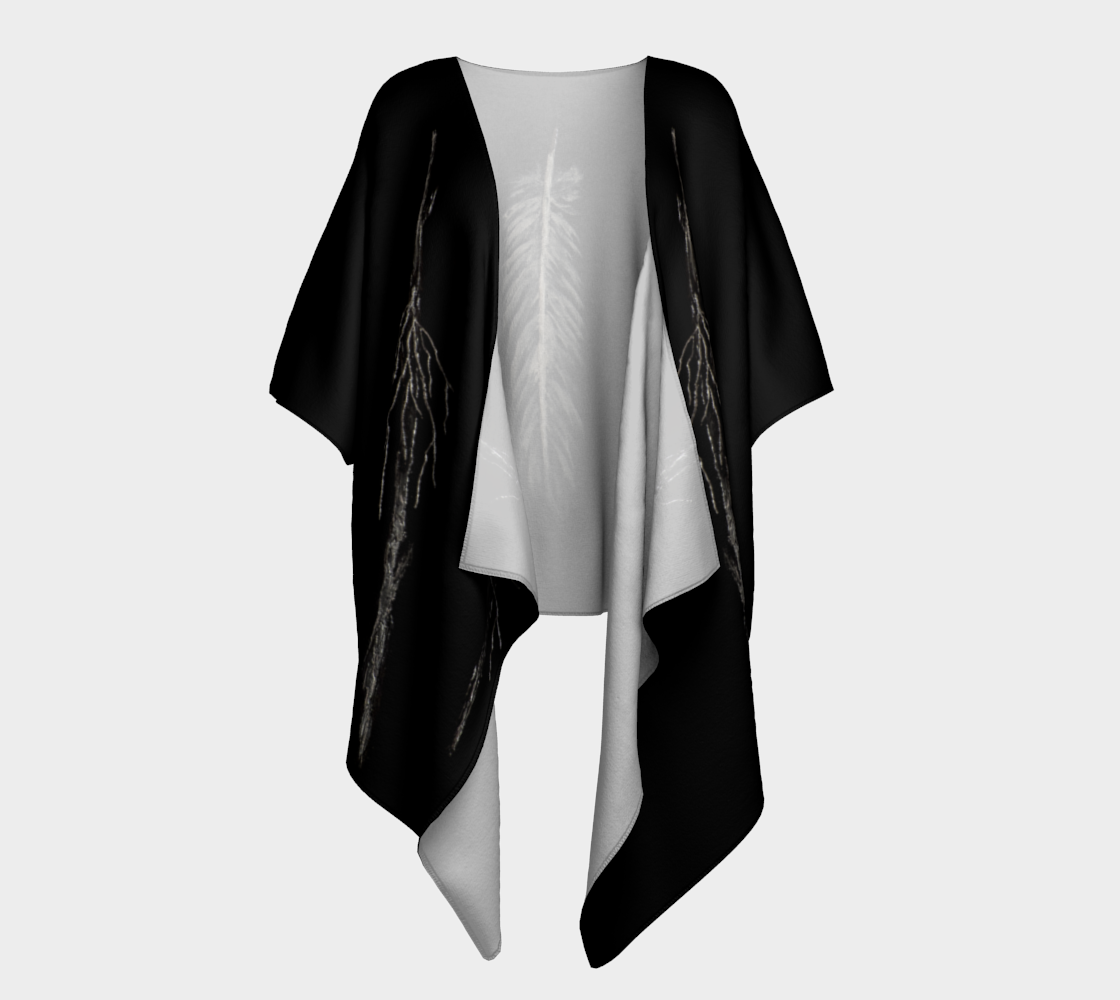 Draped Cover Up With Fringe
