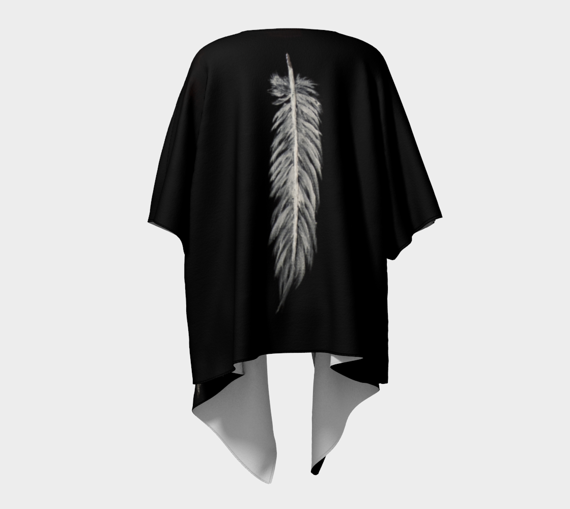 Draped Cover Up With Fringe