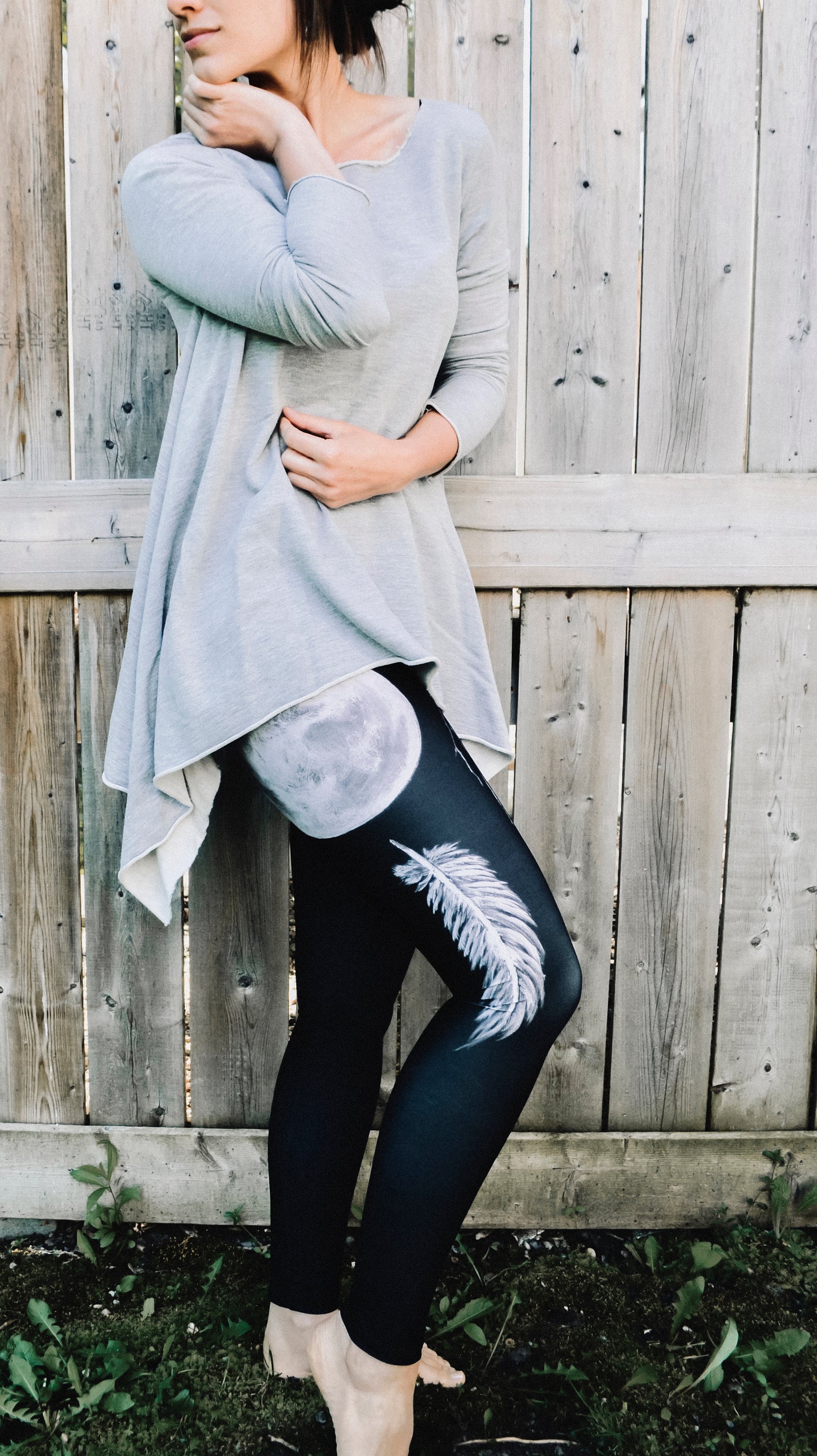 Silver Sage High Waist Leggings